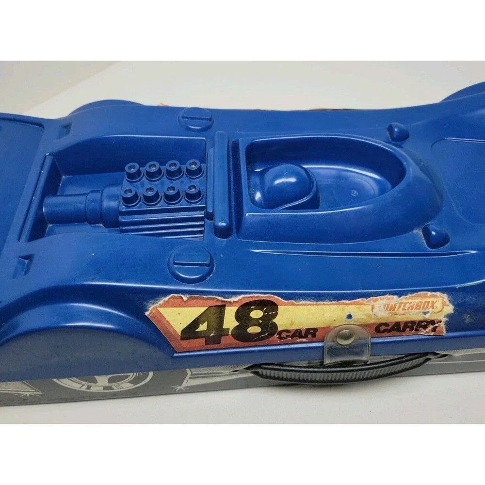 Matchbox Carry Case (48 Cars) Race Car w/ 4 Trays 1980 Vintage GenX